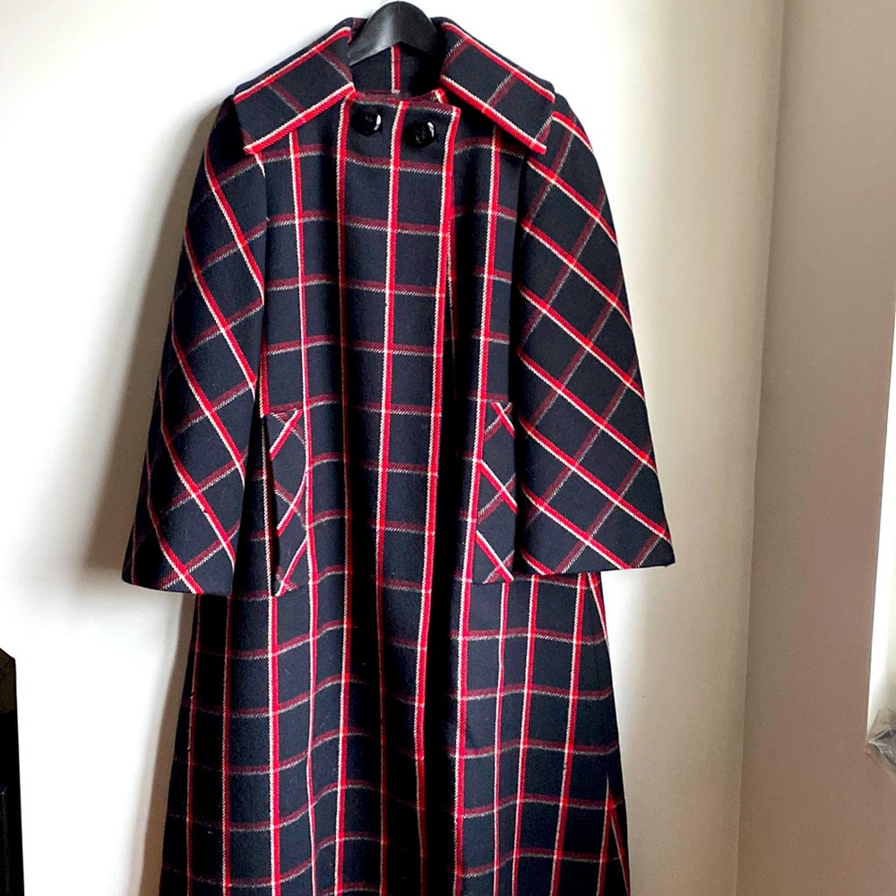 Checkered wool jacket